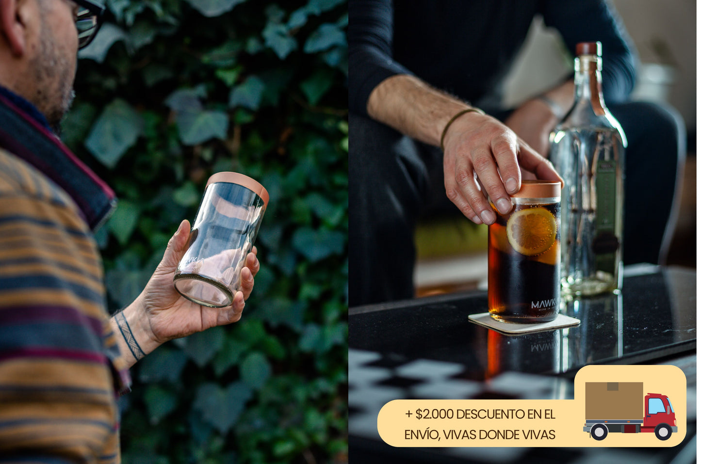 Set Piscolero Nacional (4 vasos) + Descuento en el envío (Sólo para clientes Mawka).