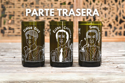 Set de 3 vasos Chilenas - (450 cc c/u) - Mawka