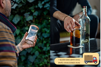 Set Piscolero Nacional (4 vasos) + Descuento en el envío (Sólo para clientes Mawka).