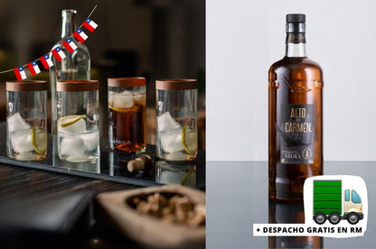 Pack Piscola Dieciochera: Piscolero Nacional + Pisco Alto del Carmen 40° + Despacho Gratis en RM