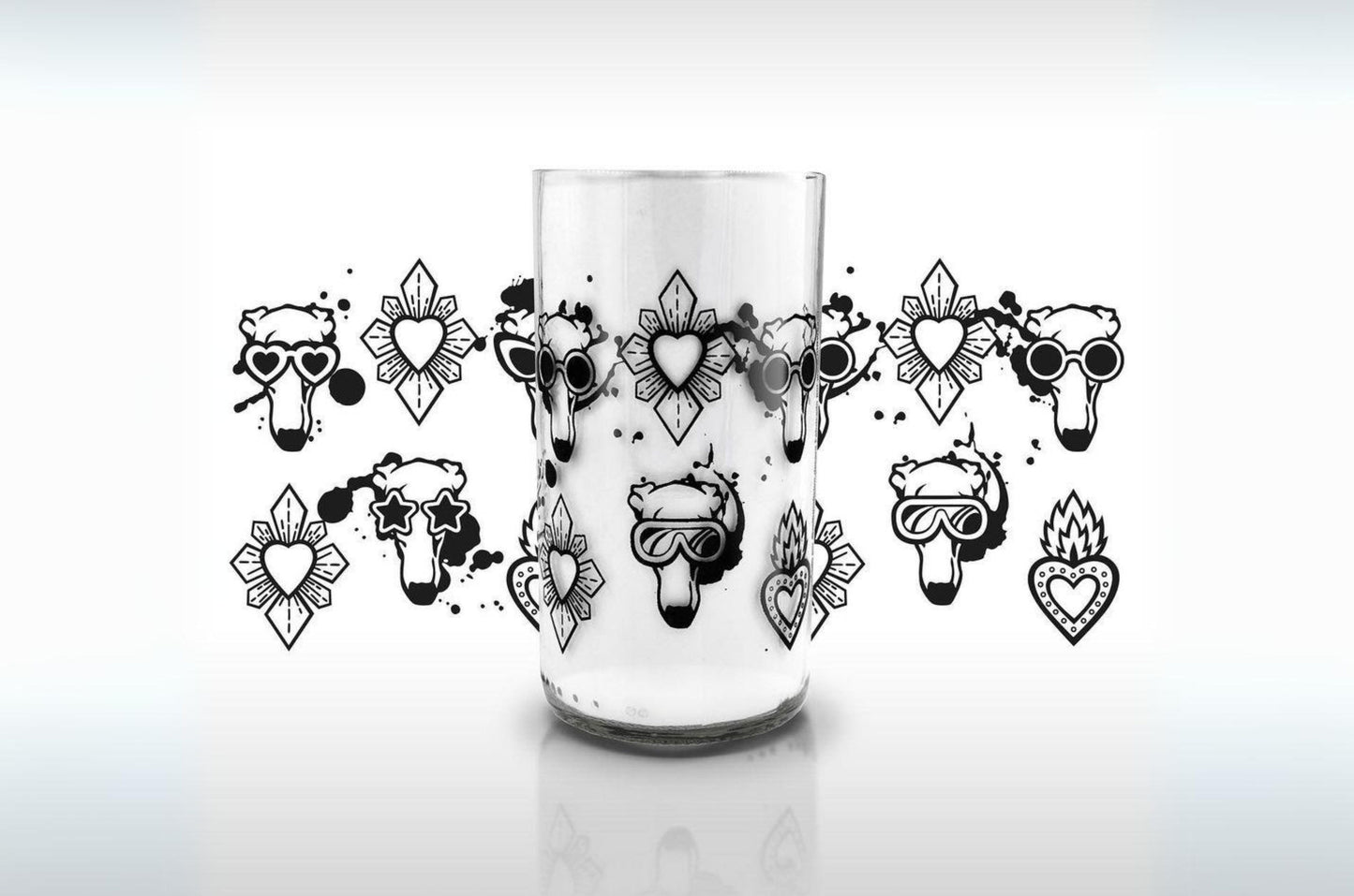 Corazón de Galgo - Set de 3 vasos (450 cc c/u)