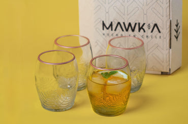 Set de 4 vasos Atacameño - (200cc c/u) - Mawka