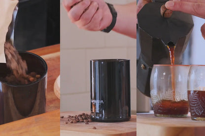 Pack Ritual del Café: Frasco contenedor Kurü + Café Blend de la Casa por Café Altura (250 gr) + Guía práctica para mejorar tu café